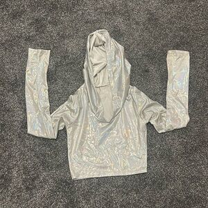 Holographic Rave Long Sleeve Hooded